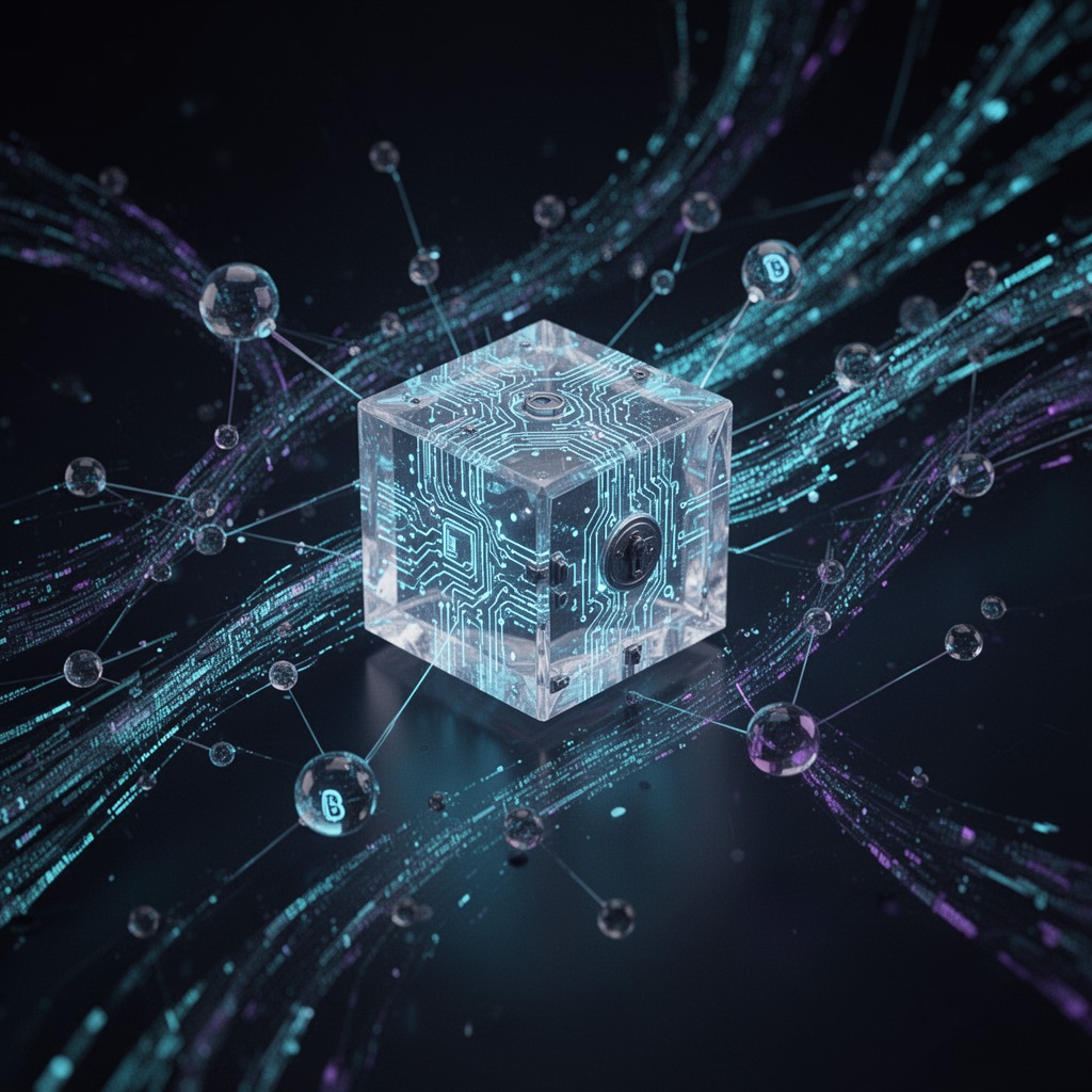 Secure interface showing blockchain wallet login authentication workflow